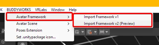 Toolbar menu import.