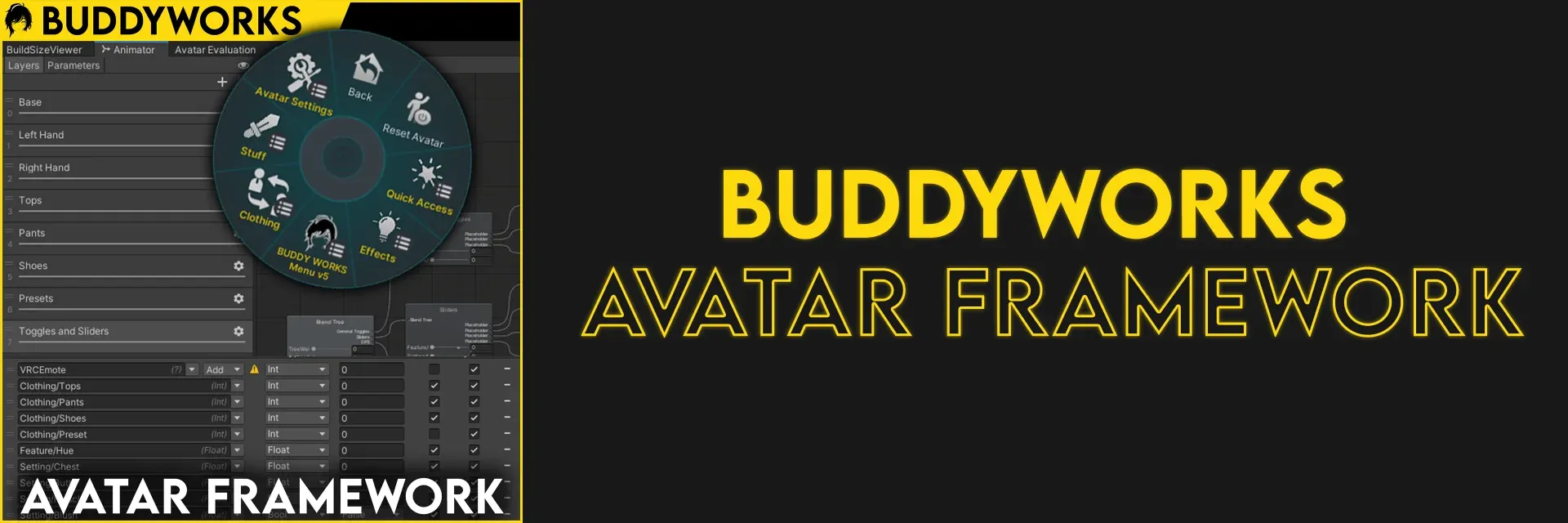 BUDDYWORKS Avatar Framework Banner